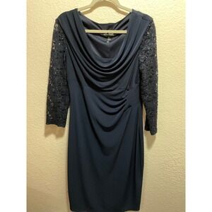Connected apparel dress navy size 12